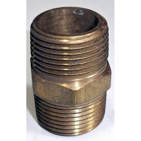 3/4 TO3/4 HEX NIPPLE BRASS